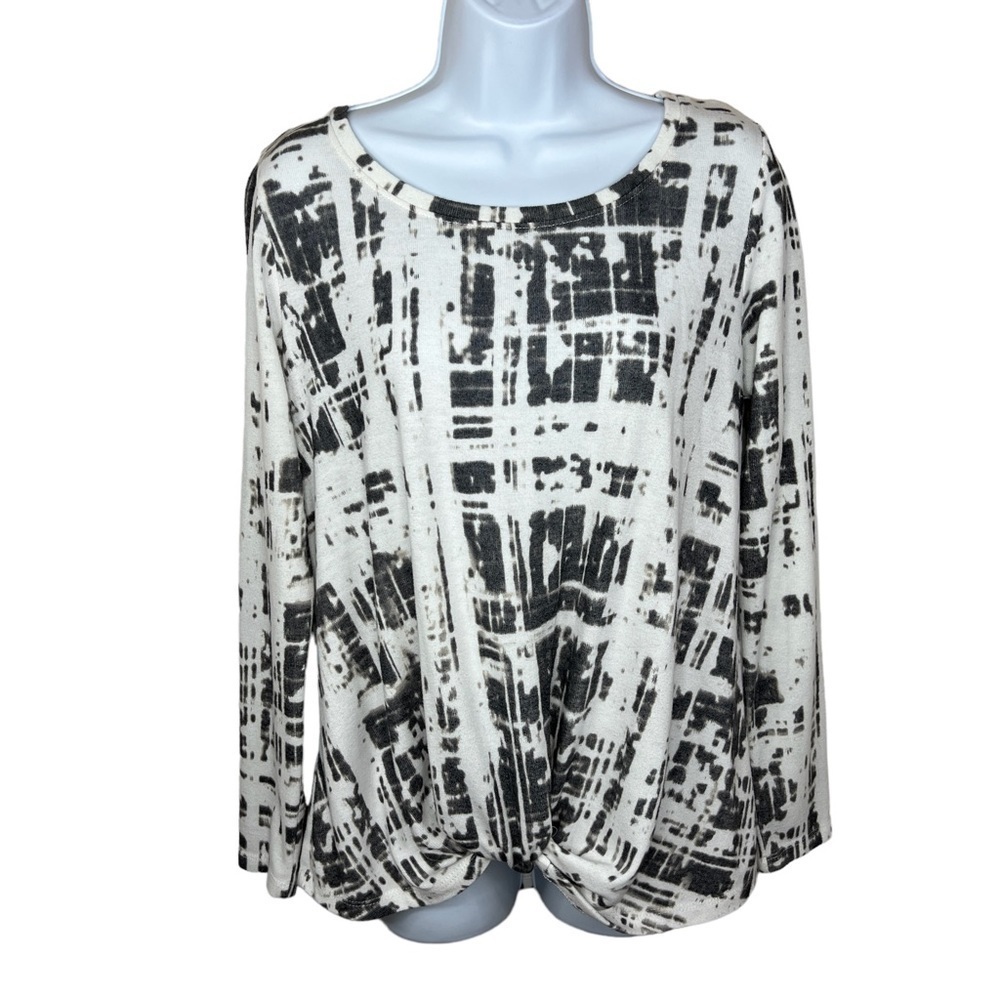 Medium Rose And Olive Beige Grey Tie Dye Pullover Casual Boho